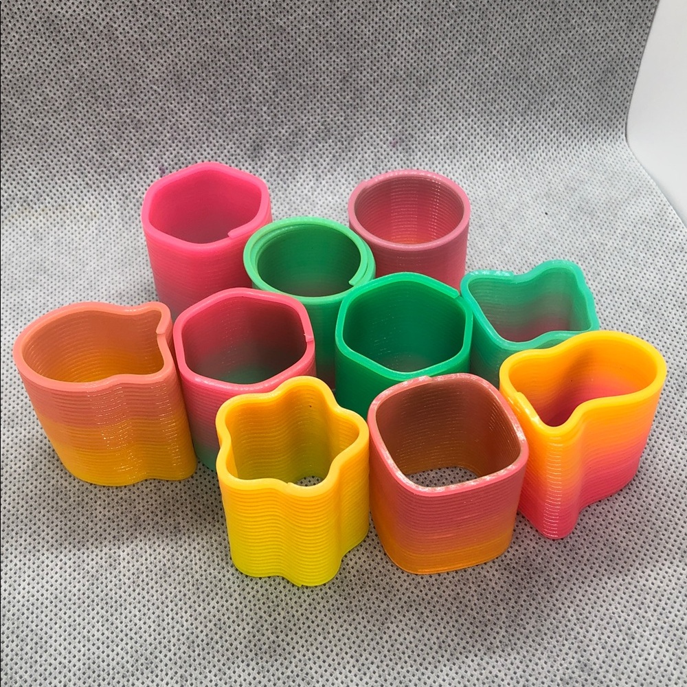 Colorful Kids Stackable Spring Toys - Multicolor